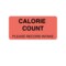 Nevs Calorie Count / Please Record Intake Label 1-5/16 x 4" D-0515 - alternate 1